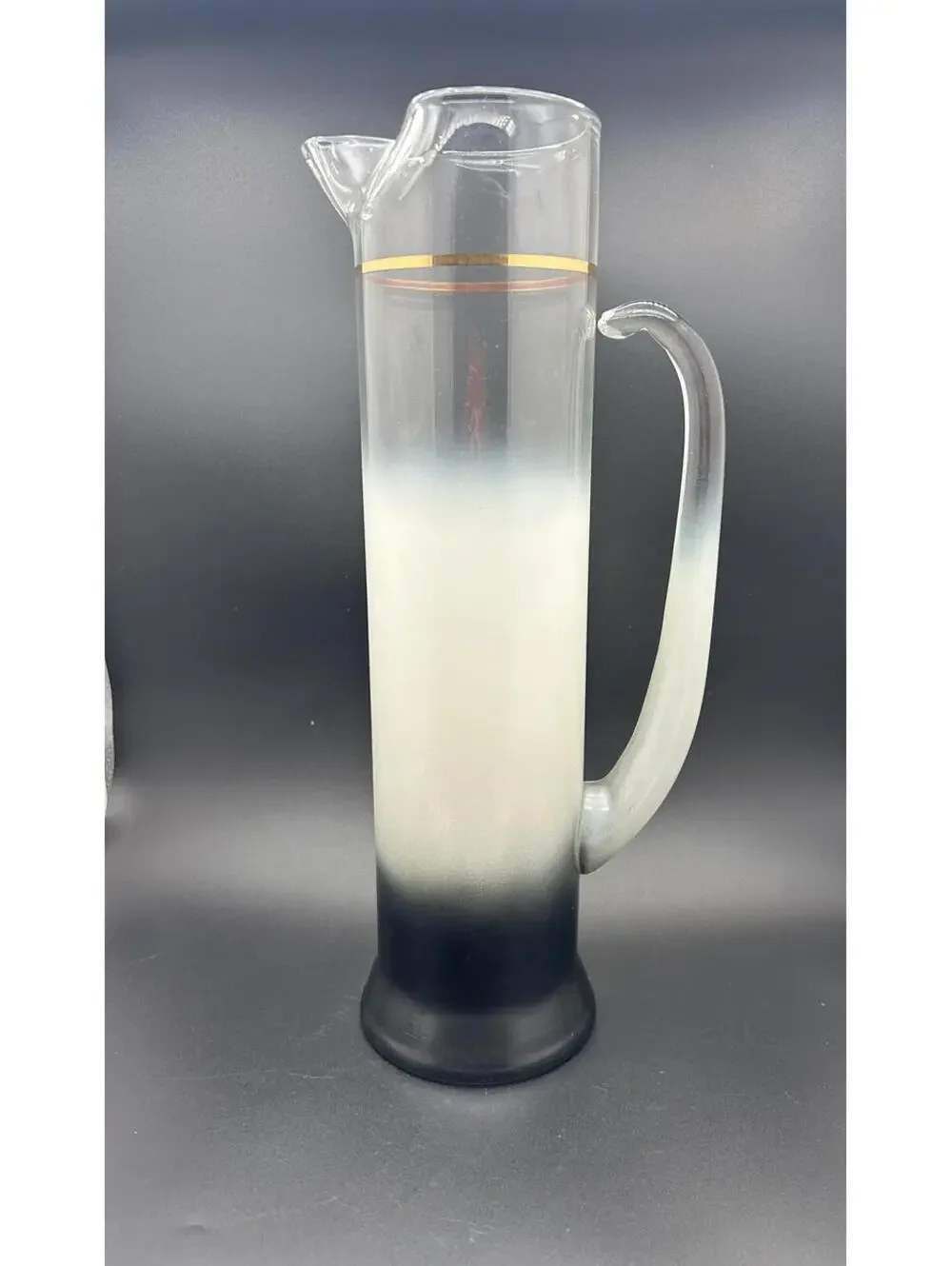 Blendo Charcoal Mist 60oz Pitcher by West Virginia Glass Co